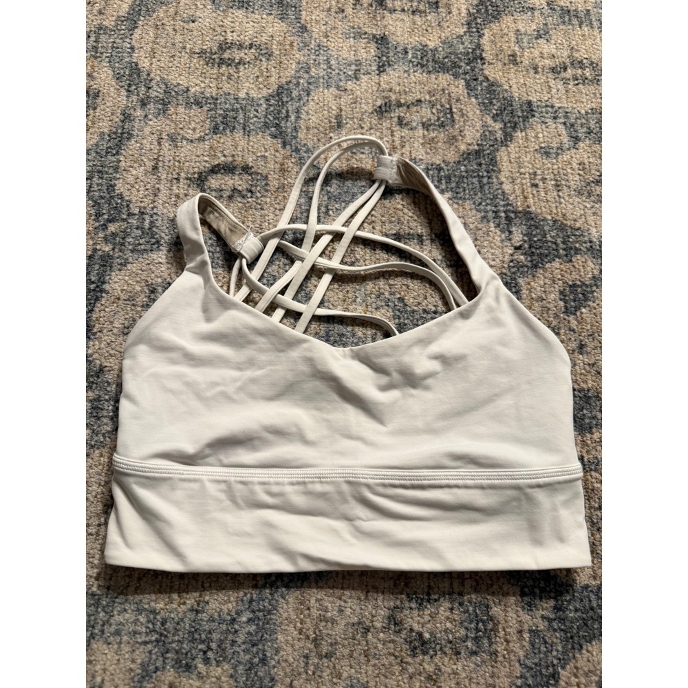 Lululemon Free To Be Bra White Size 8 Excellent Condition